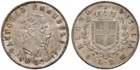 Italien-Königreich. Victor Emanuel II. 1861-1878 
2 Lire 1863 -Neapel-. Pagani 506, KM 6a1.
sehr selten in dieser Erhaltung, Prachtexemplar mit fein...