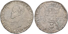 Niederlande-Holland. Philipp II. von Spanien 1555-1598 
Phlippstaler (Ecu philippe) 1563 -Dordrecht-. Delm. 41, Dav. 8508, Vanhoudt 265.
schön-sehr ...