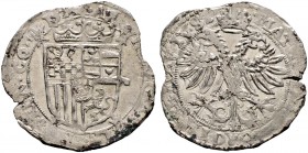 Niederlande-Thoren, Abtei. Anna von der Mark 1604-1631 
Adlerschilling zu 4 Sols bzw. 4 Stuivers o.J. Mit Titulatur Kaiser Matthias. Lucas 83ff.
une...