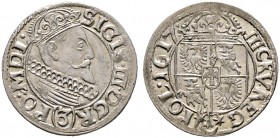 Polen. Sigismund III. Wasa 1587-1632 
3 Kreuzer 1617 -Krakau-. Kopicki 890 (R1), Gum. 983.
prägefrisches Prachtexemplar