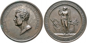 Russland. Nikolaus I. 1825-1855 
Bronzemedaille 1839 von V. Baranov, auf das 50-jährige Amtsjubiläum des deutsch-baltischen Admirals Ivan Fedorovitsc...