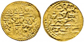 Türkei. Murad III. AH 982-1003/AD 1574-1595 
Altin AH 982 -Saqiz- (Chios). Pere 277. 3,46 g
selten, sehr schön-vorzüglich
