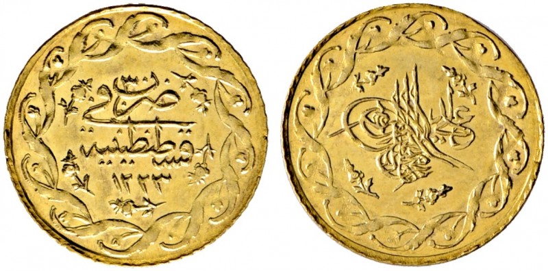 Türkei. Mahmud II. AH 1223-1255/AD 1808-1839 
Mahmudiye AH 1252 (1836). Jahr 30...