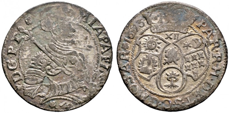 Ungarn-Siebenbürgen. Michael I. Apafi 1661-1690 
Zwölfer 1673 -Hermannstadt-. R...