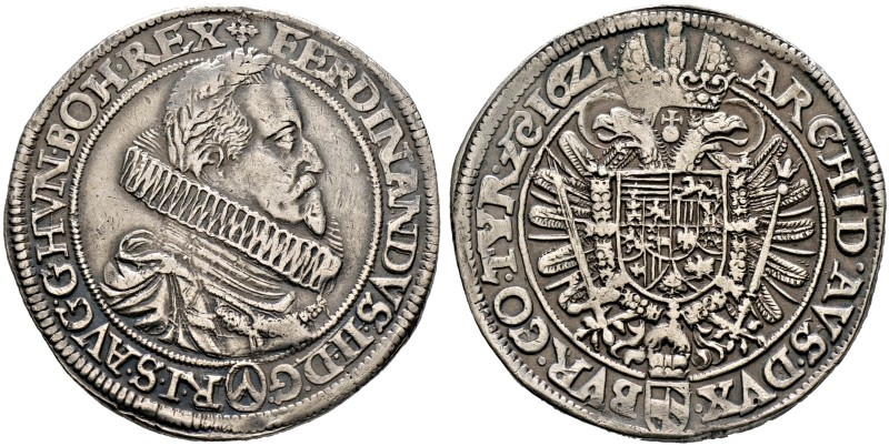 Haus Habsburg. Ferdinand II. 1592/1619-1637 
Taler 1621 -Wien-. Her. 366c, Dav....