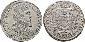 Haus Habsburg. Ferdinand II. 1592/1619-1637 
Taler 1621 -Graz-. Her. 415c, Dav. 3100, Voglh. 134/2.
selten in dieser Erhaltung, kleiner Schrötlingsf...
