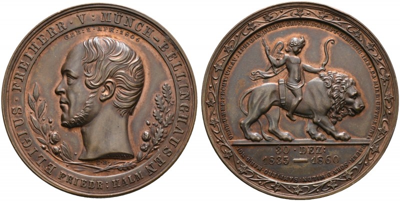 Haus Österreich. Franz Josef I., Kaiser von Österreich 1848-1916 
Bronzemedaill...