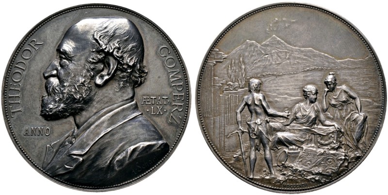 Haus Österreich. Franz Josef I., Kaiser von Österreich 1848-1916 
Silbermedaill...