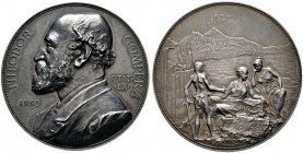 Haus Österreich. Franz Josef I., Kaiser von Österreich 1848-1916 
Silbermedaille 1892 von A. Scharff, auf den 60. Geburtstag des Philosophen, Philolo...
