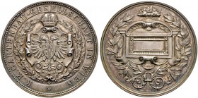 Wien, Stadt. 
Silberne Prämienmedaille o.J. (um 1900) von J. Christlbauer, der k.k. Gartenbau-Gesellschaft in Wien. Gekrönter Doppeladler auf verzier...