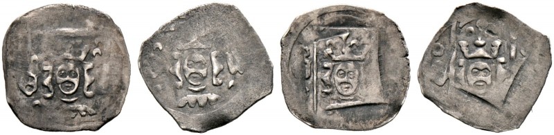 Böhmen, Mähren und Erzgebirge. Karl I. (IV.) 1346-1378 
Lot (2 Stücke): Pfennig...