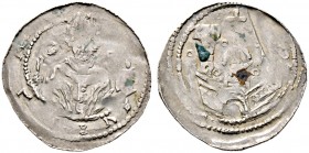 Salzburg, Erzbistum. Adalbert III. von Böhmen 1168-1177 und 1183-1200 
Pfennig ca. 1175/85 -Laufen-. SALZBVRCH (rückläufig). Mitriertes Brustbild des...