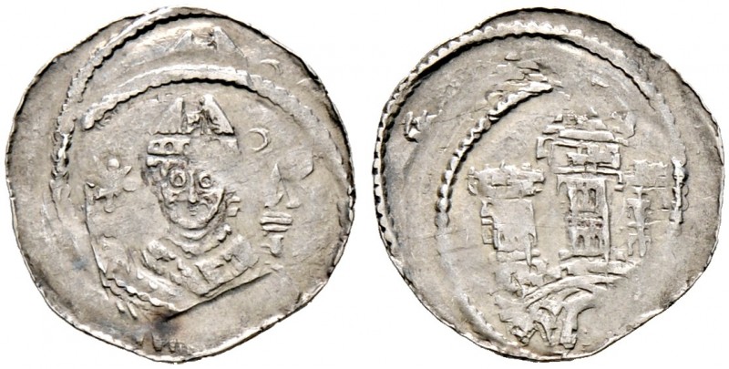 Salzburg, Erzbistum. Adalbert III. von Böhmen 1168-1177 und 1183-1200 
Pfennig ...