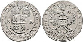 Salzburg, Erzbistum. Johann Jakob Khuen von Belasi 1560-1586 
Guldentaler zu 60 Kreuzer 1570. Mit Titulatur Kaiser Maximilian II. Zöttl 631, Probszt ...