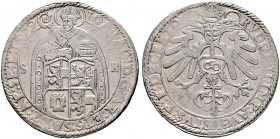 Salzburg, Erzbistum. Johann Jakob Khuen von Belasi 1560-1586 
Guldentaler zu 60 Kreuzer 1579. Mit Titulatur Kaiser Rudolf II. Zöttl 642, Probszt 586,...