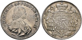 Salzburg, Erzbistum. Sigismund III. von Schrattenbach 1753-1771 
Taler 1770. Großes Brustbild. Zöttl 3009, Probszt 2298, Dav. 1261.
feine Patina, se...