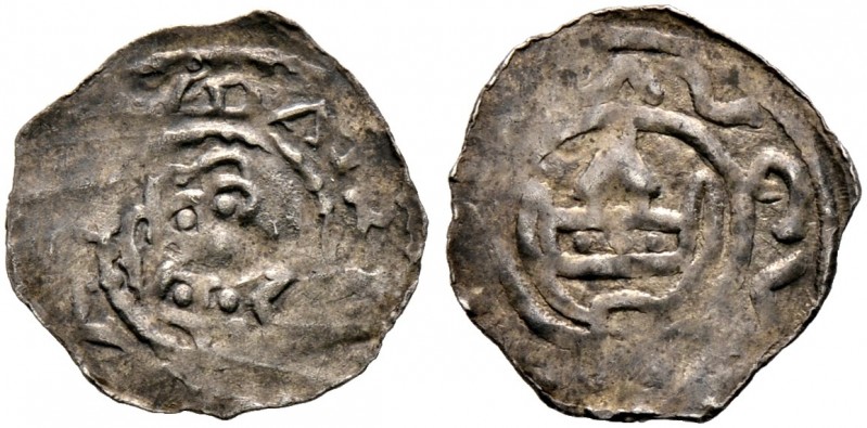Augsburg, Bistum. Heinrich II. bis Siegfried II. 1047/63-1077/96 
Dünnpfennig. ...