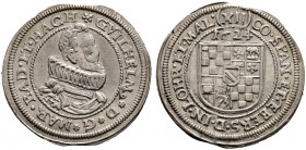 Baden-Baden. Wilhelm 1622-1677 
12 Kreuzer 1624. Wiel. 267.
minimales Zainende, sehr schön-vorzüglich