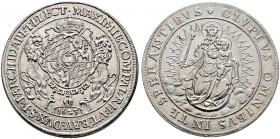 Bayern. Maximilian I. als Kurfürst 1623-1651 
Madonnentaler 1625 (aus 1623 im Stempel geändert) -München-. Gekrönter Wappenschild mit zwei einwärts b...