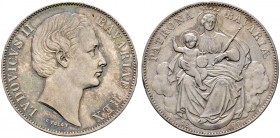 Bayern. Ludwig II. 1864-1886 
Madonnentaler 1866. AKS 176, J. 107, Thun 105, Kahnt 131.
feine Patina, minimale Kratzer, fast Stempelglanz