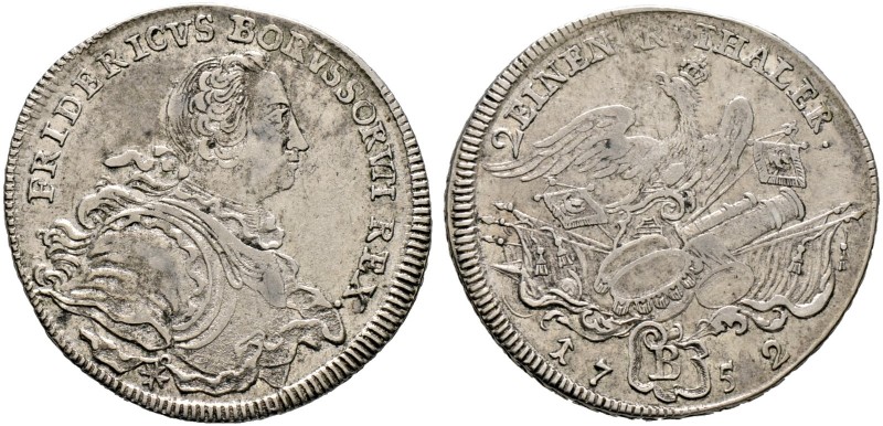 Brandenburg-Preußen. Friedrich II. 1740-1786 
1/2 Taler 1752 -Breslau-. Olding ...