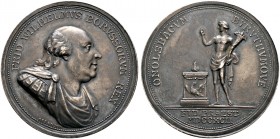 Brandenburg-Preußen. Friedrich Wilhelm II. 1786-1797 
Silbermedaille 1792 von A. Abramson, auf die Huldigung von Ansbach- Bayreuth. Brustbild nach re...