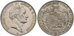 Brandenburg-Preußen. Friedrich Wilhelm III. 1797-1840 
Doppelter Vereinstaler 1839 A. AKS 9, J. 64, Thun 252, Kahnt 372.
minimale Kratzer, sehr schö...
