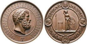 Brandenburg-Preußen. Friedrich Wilhelm IV. 1840-1861 
Bronzemedaille 1841 von Chr. Pfeuffer, auf die Uraufführung der "Antigone" des Sophokles durch ...