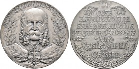 Brandenburg-Preußen. Wilhelm II. 1888-1918 
Medaille in Britanniametall 1896 von H. Dürrich (geprägt bei Mayer und Wilhelm), auf den 100. Geburtstag ...