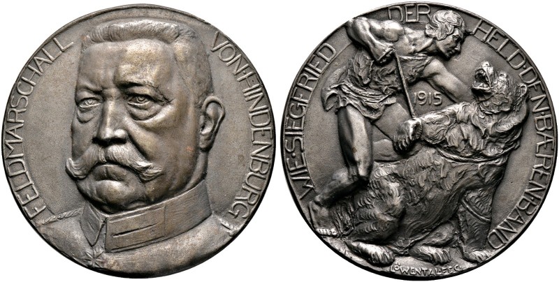 Brandenburg-Preußen. Wilhelm II. 1888-1918 
Eisengussmedaille 1915 von A. Löwen...
