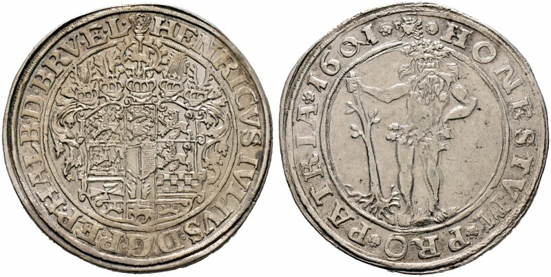 Braunschweig-Wolfenbüttel. Heinrich Julius 1589-1613 
Taler 1601 -Goslar oder Z...