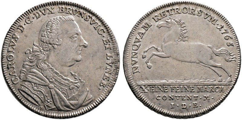 Braunschweig-Wolfenbüttel. Carl I. 1735-1780 
Konventionstaler 1765 -Braunschwe...