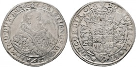 Braunschweig-Lüneburg-Celle. Christian von Minden 1611-1633 
Taler 1629 -Clausthal-. Hüftbild nach rechts / Fünffach behelmtes Wappen. Welter 923, Da...