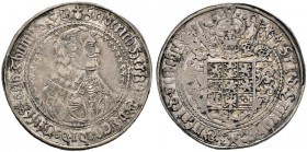 Braunschweig-Lüneburg-Celle. Friedrich 1636-1648 
Taler 1640 -Clausthal- (LW). Welter 1414, Dav. 6494.
feine Patina, sehr schön