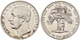 Braunschweig-Calenberg-Hannover. Georg V. 1851-1866 
Vereinstaler 1865 B. Upstaalsboom. AKS 162, J. 100, Thun 178, Kahnt 242.
Prachtexemplar, minima...