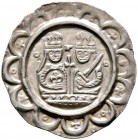 Donauwörth, königliche Münzstätte. Heinrich VI. 1190-1197 
Brakteat. Ein zweites Exemplar von leicht abweichenden Stempeln mit minimal kleineren Prop...