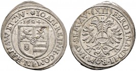 Hanau-Lichtenberg. Johann Reinhard I. 1599-1625 
12 Kreuzer (Dreibätzner) 1624 -Wörth oder Babenhausen-. Mit Titulatur Kaiser Ferdinand II. Suchier 3...