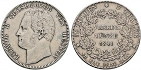 Hessen-Darmstadt. Ludwig II. 1830-1848 
Doppelter Vereinstaler 1841. AKS 99, J. 40, Thun 195, Kahnt 264.
gutes sehr schön