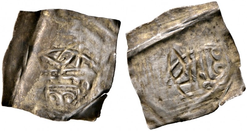 Konstanz, Bistum. Hermann I. von Arbon 1139-1166 
Vierzipfeliger Pfennig um 115...