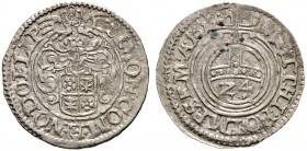 Lippe-Detmold. Simon VII. 1613-1627 
Kipper-Groschen zu 1/24 Taler 1619 -Detmold-. Mit Titulatur Kaiser Matthias. Grote 112, Slg. Weweler 251.
sehr ...