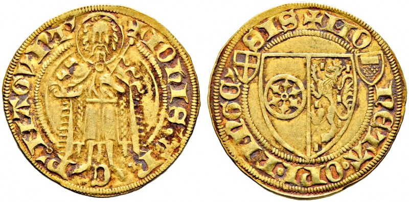 Mainz, Erzbistum. Johann II. von Nassau 1397-1419 
Goldgulden o.J. (1414/17) -B...