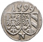 Nürnberg, Stadt. 
Einseitiger Pfennig 1599. Ke. 183, Slg. Erl. 286.
vorzüglich-prägefrisch