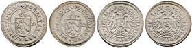 Nürnberg, Stadt. 
Lot (2 Stücke): Kipper-15 Kreuzer (guthaltig) 1622. Münzzeichen Stern. Ke. 189b, Slg. Erl. 472.
vorzüglich, vorzüglich-prägefrisch...