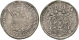 Sachsen-Albertinische Linie. Christian I. 1586-1591 
Taler 1589 -Dresden-. Keilitz/Kahnt 142, Slg. Mers. 744, Schnee 731, Dav. 9806.
fast sehr schön...