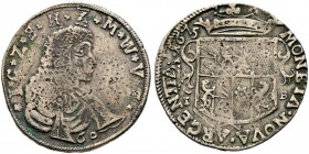 Solms- Hohensolms. Ludwig 1668-1707 
Gulden zu 60 Kreuzer 1675 -Hohensolms-. Brustbild im Harnisch mit Umhang nach rechts, darunter die Wertzahl 60 (...