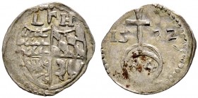 Württemberg. Ludwig 1568-1593 
Gröschlein (1/84 Gulden) 1572. KR 200.1, Ebner 55.
Prachtexemplar, vorzüglich-prägefrisch