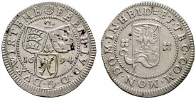 Württemberg. Eberhard Ludwig 1693-1733 
2 Kreuzer 1694. KR 92.3a, Ebner 62.
fast vorzüglich