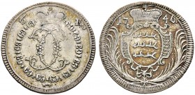 Württemberg. Karl Eugen 1744-1793 
6 Kreuzer 1746. Mit Monogramm und ohne Reversumschrift. KR 289a, Ebner 34.
selten, sehr schön