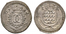 Württemberg. Karl Eugen 1744-1793 
Kreuzer 1745. Mit Monogramm. KR 326, Ebner 14. -Walzenprägung-
vorzüglich