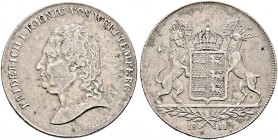 Württemberg. Friedrich II./I. 1797-1806-1816 
Kronentaler 1811. Großer Kopf mit langen Haaren nach links. KR 30, AKS 36, J. 24, Thun 425, Kahnt 576....